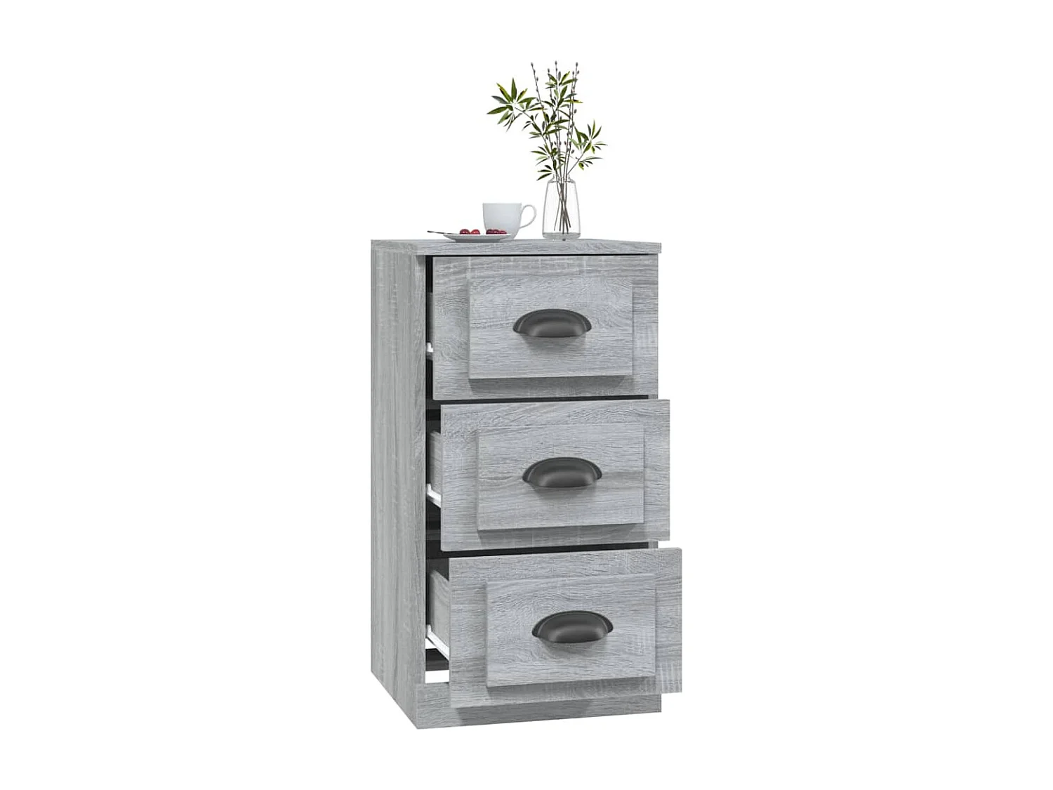 Buffet sonoma gris 36x35,5x67,5 bois d'ingénierie