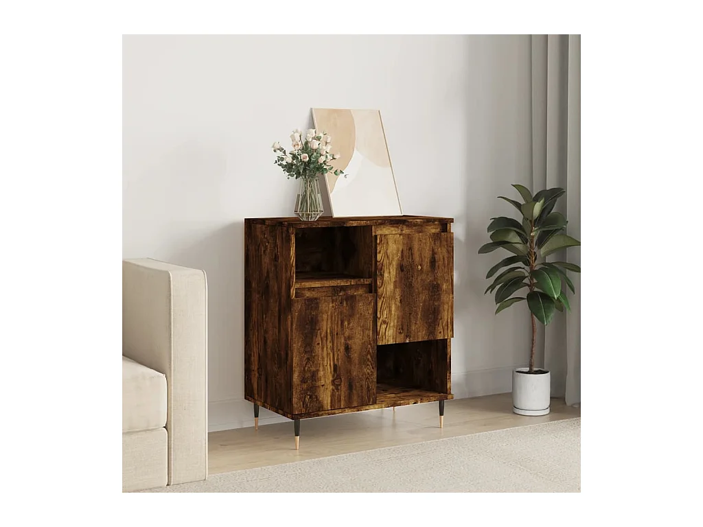 Buffet Chêne fumé 60x35x70 Bois d'ingénierie