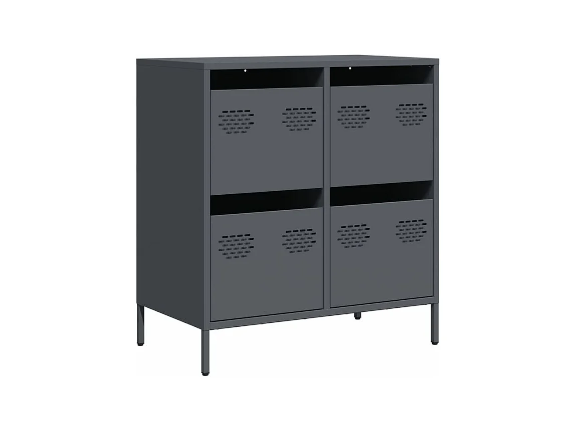 Buffet anthracite 68x39x73,5 acier laminé à froid