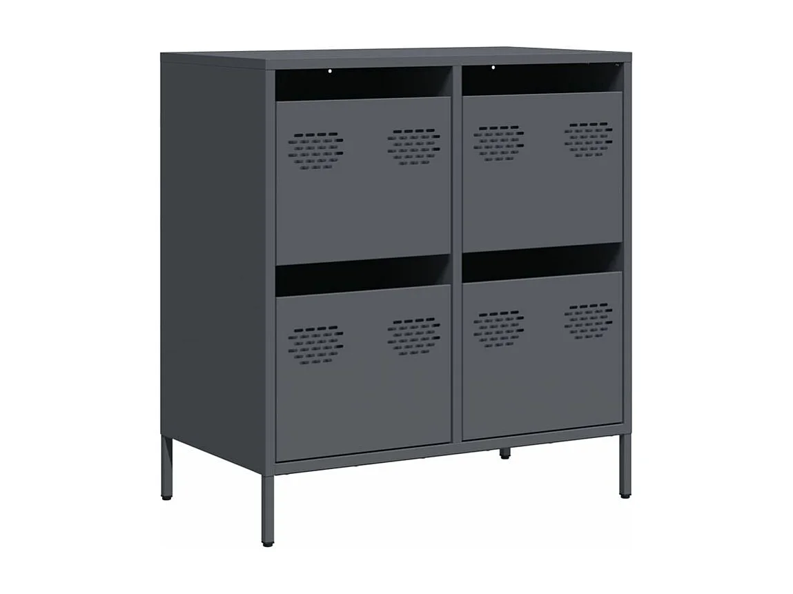 Buffet anthracite 68x39x73,5 acier laminé à froid