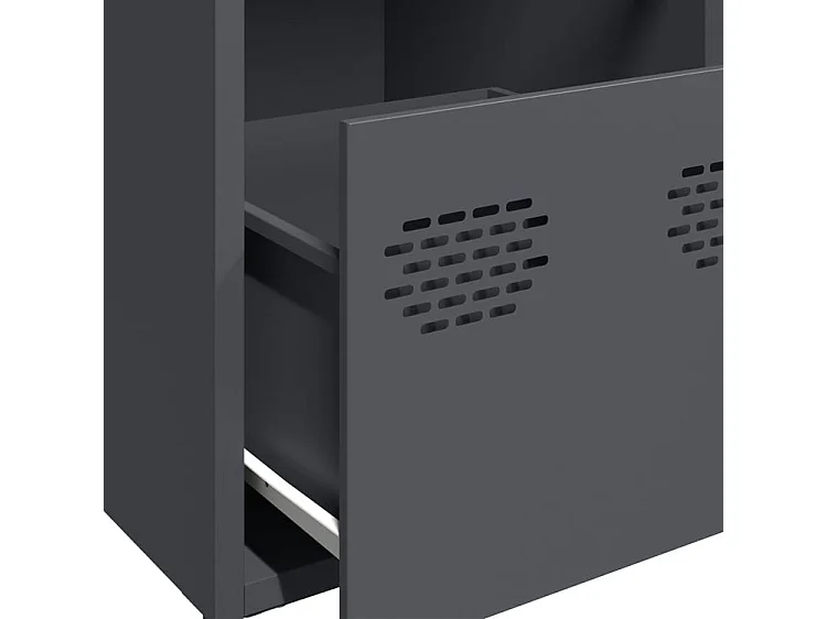 Buffet anthracite 68x39x73,5 acier laminé à froid