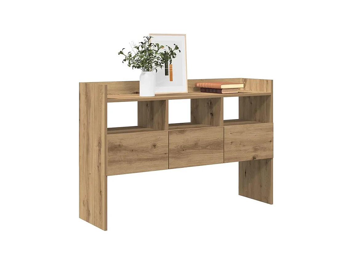 Buffet chêne artisanal 105x30x70 bois d'ingénierie
