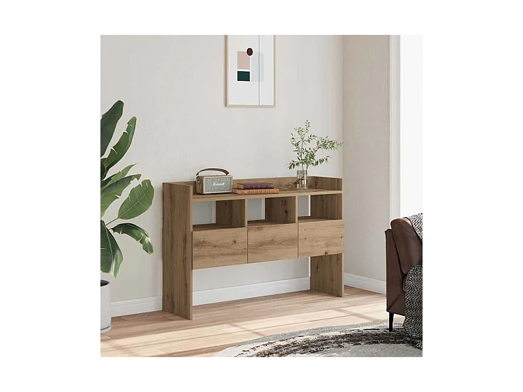 Buffet chêne artisanal 105x30x70 bois d'ingénierie