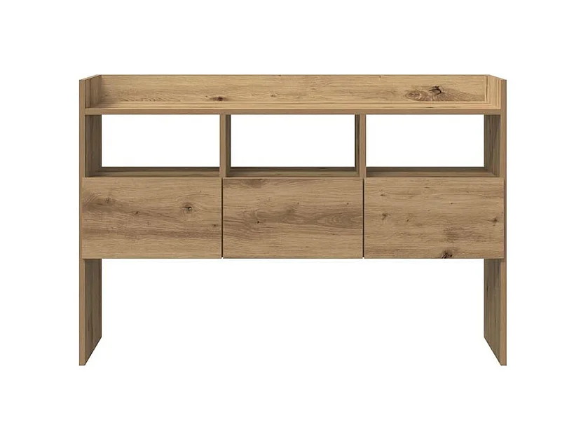 Buffet chêne artisanal 105x30x70 bois d'ingénierie
