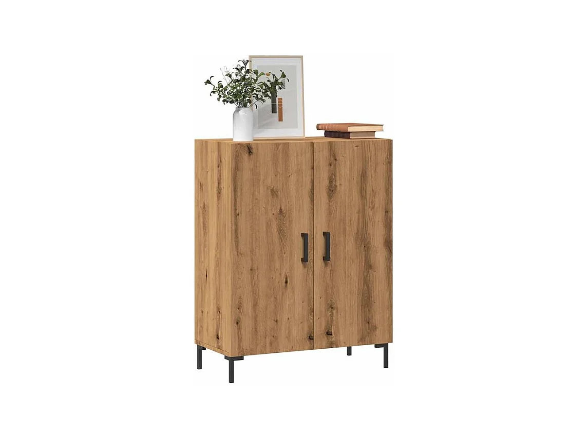 Buffet chêne artisanal 69,5x34x90 bois d'ingénierie