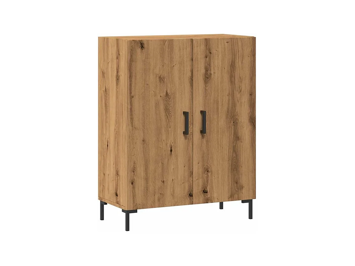 Buffet chêne artisanal 69,5x34x90 bois d'ingénierie