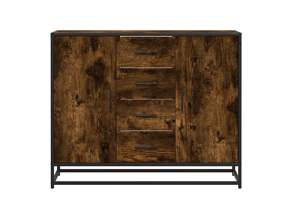 Buffet chêne fumé 92x35x76 bois d'ingénierie