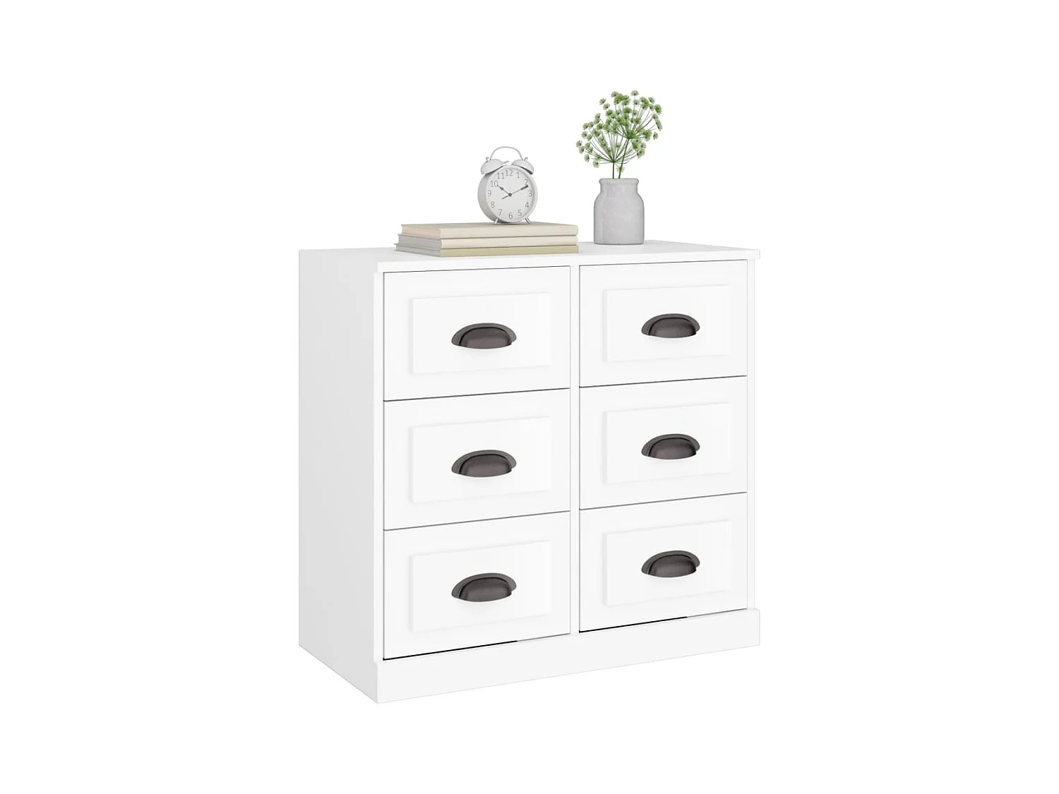 Buffet blanc 70x35,5x67,5 bois d'ingénierie