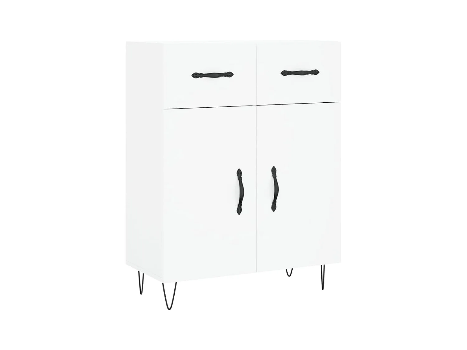 Buffet blanc 69,5x34x90 bois d'ingénierie