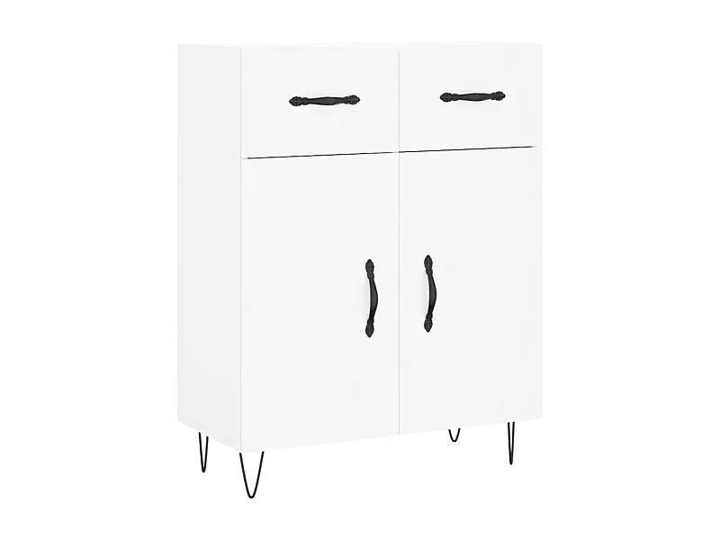 Buffet blanc 69,5x34x90 bois d'ingénierie