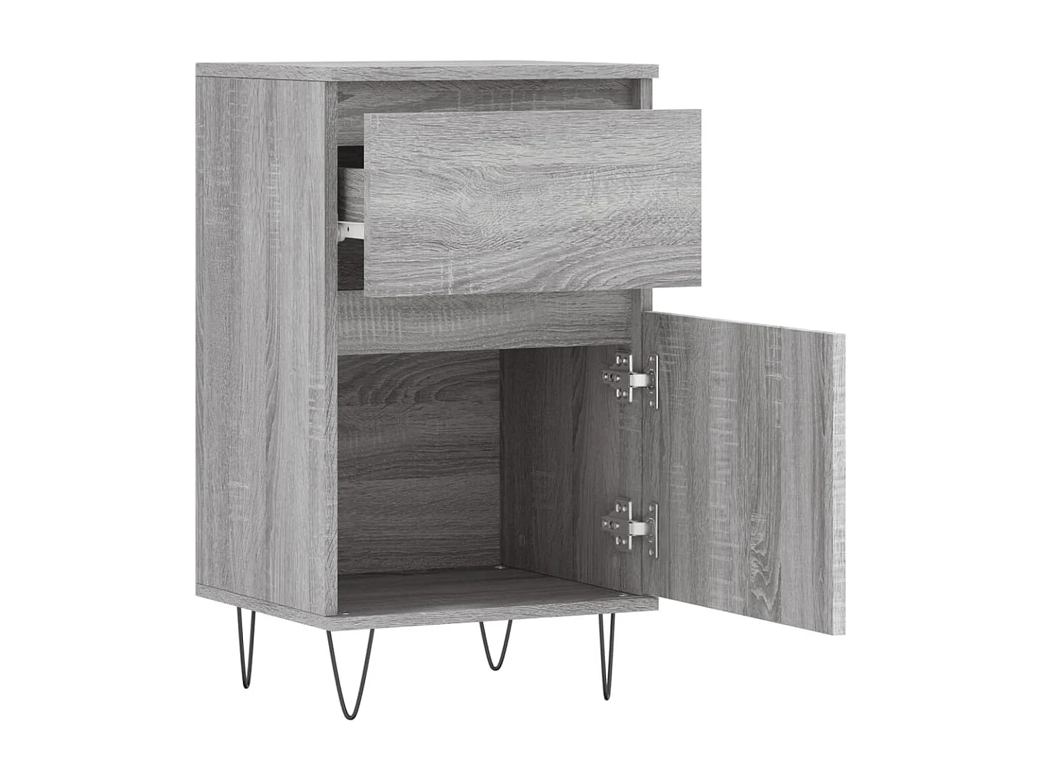 Buffets 2 pcs sonoma gris 40x35x70 bois d'ingénierie