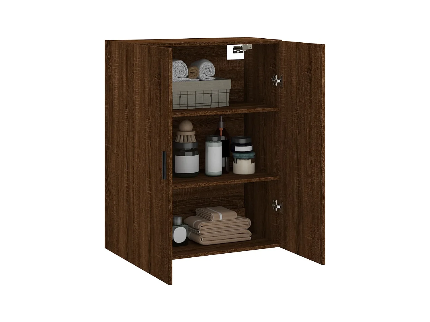 Armoire murale chêne marron 69,5x34x90