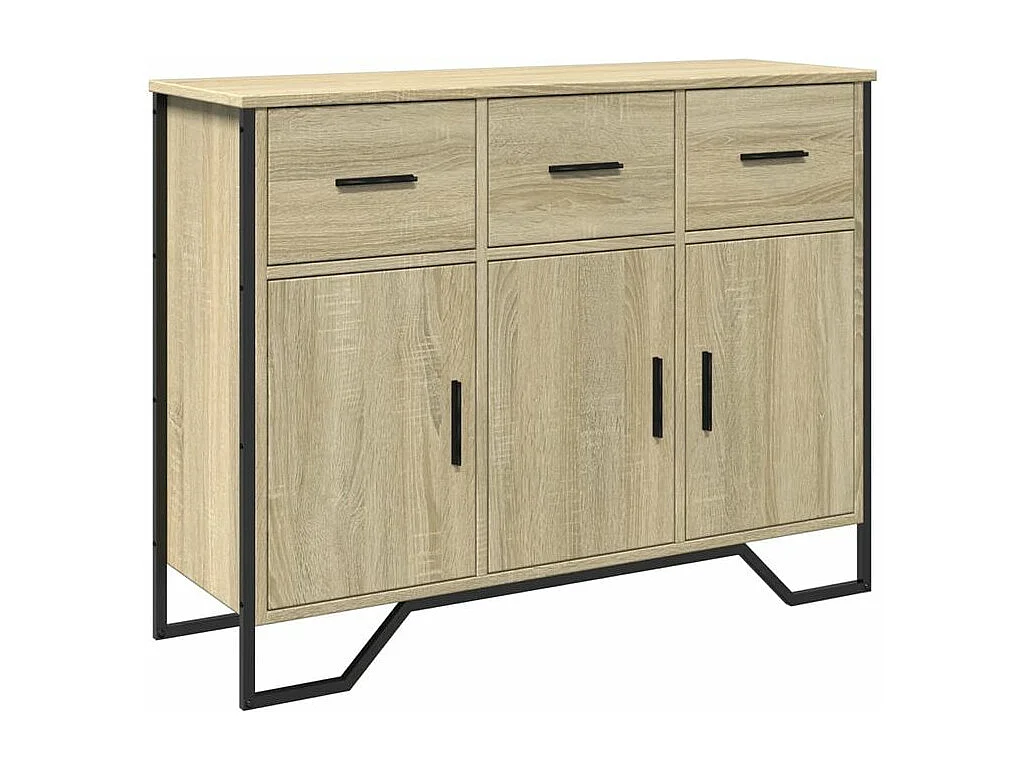 Buffet chêne sonoma 97x32,5x74,5 bois d'ingénierie