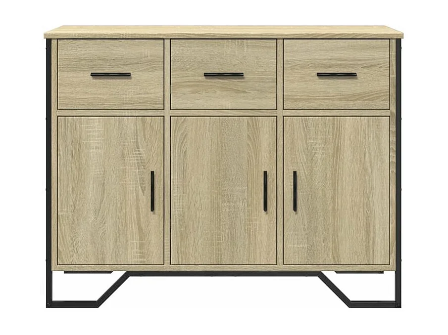 Buffet chêne sonoma 97x32,5x74,5 bois d'ingénierie