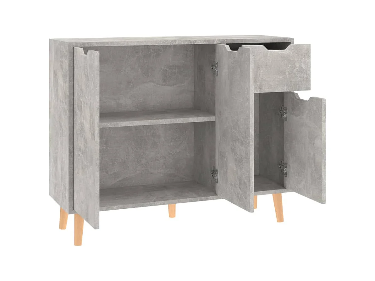 Buffet Gris béton 90x30x72