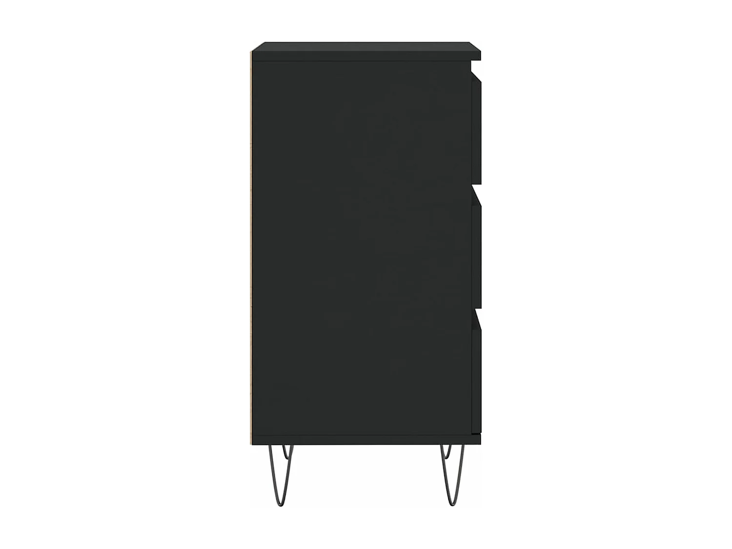 Buffet noir 40x35x70 bois d’ingénierie