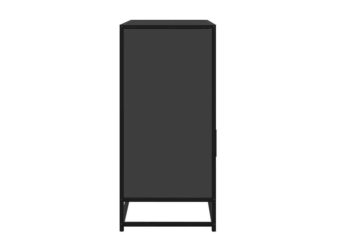 Buffet noir 100x35x76 bois d’ingénierie