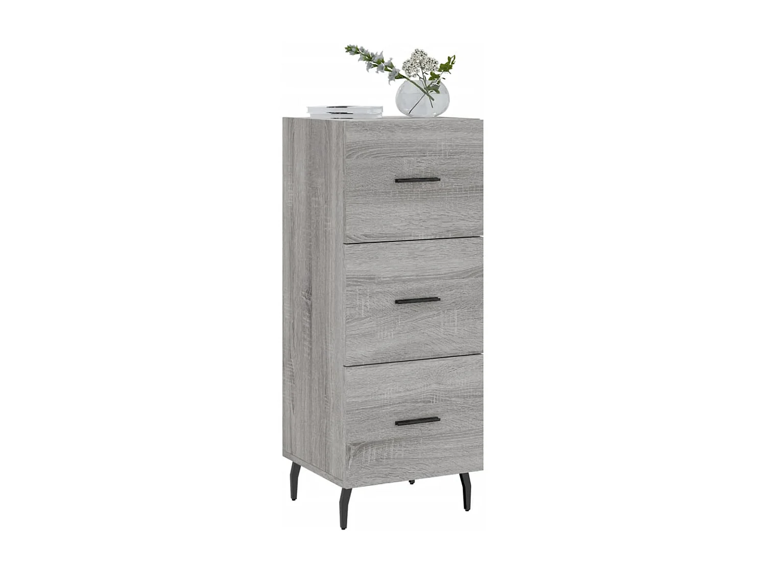 Buffet Sonoma gris 34,5x34x90 Bois d'ingénierie