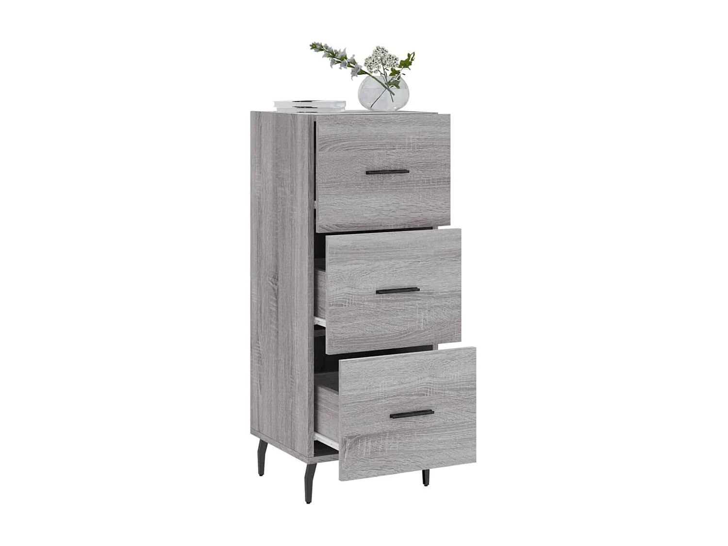 Buffet Sonoma gris 34,5x34x90 Bois d'ingénierie