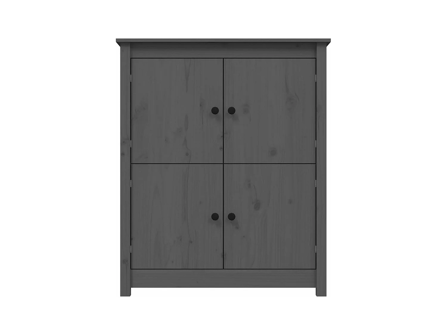 Buffet Gris 83x41,5x100 Bois massif de pin