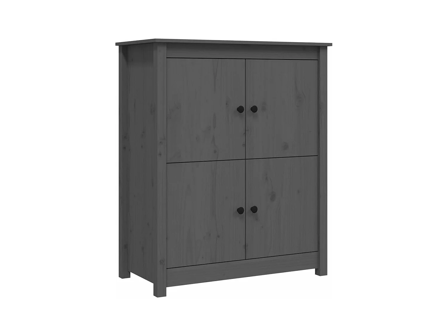 Buffet Gris 83x41,5x100 Bois massif de pin