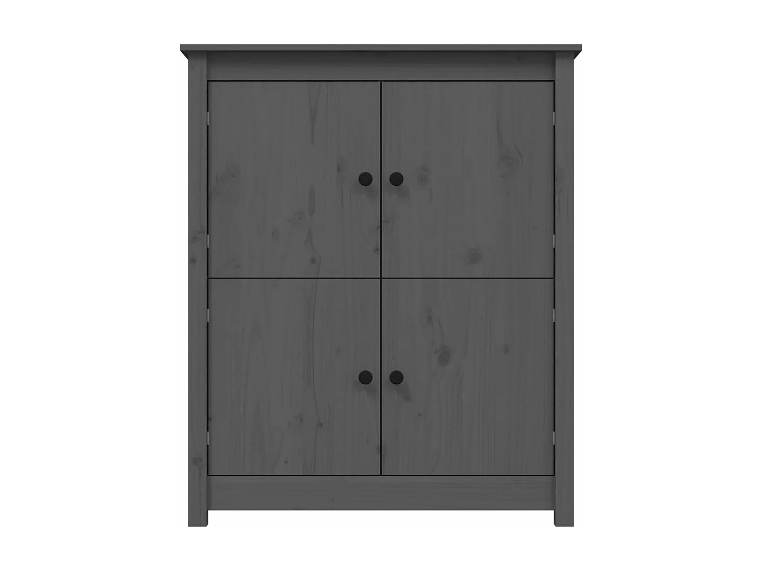Buffet Gris 83x41,5x100 Bois massif de pin