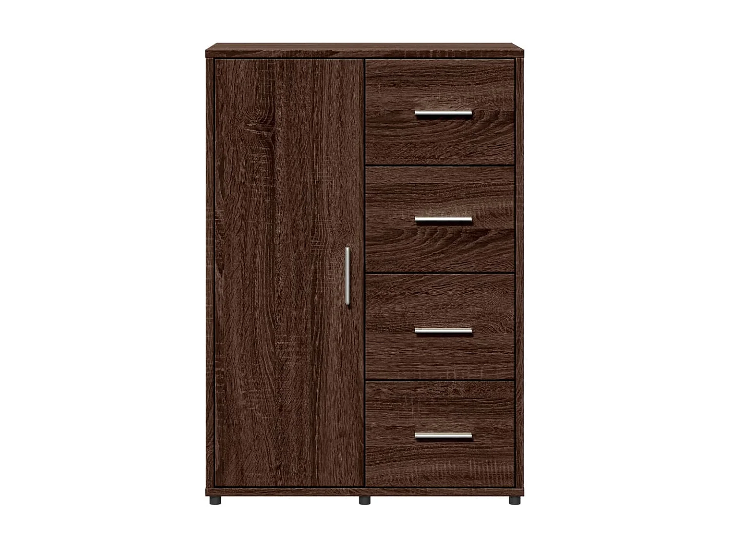 Buffet chêne marron 60x31x84 bois d'ingénierie
