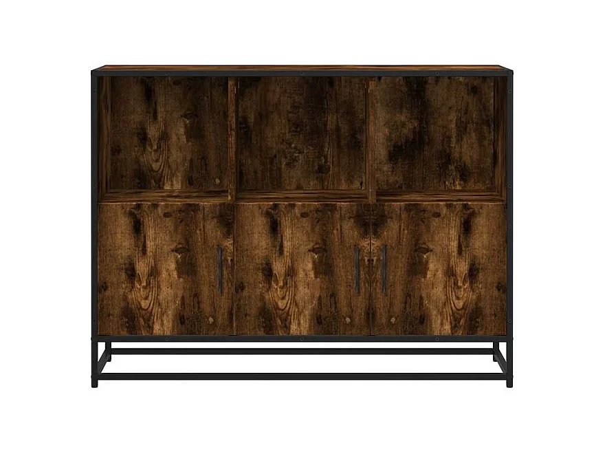 Buffet chêne fumé 100x35x76 bois d'ingénierie