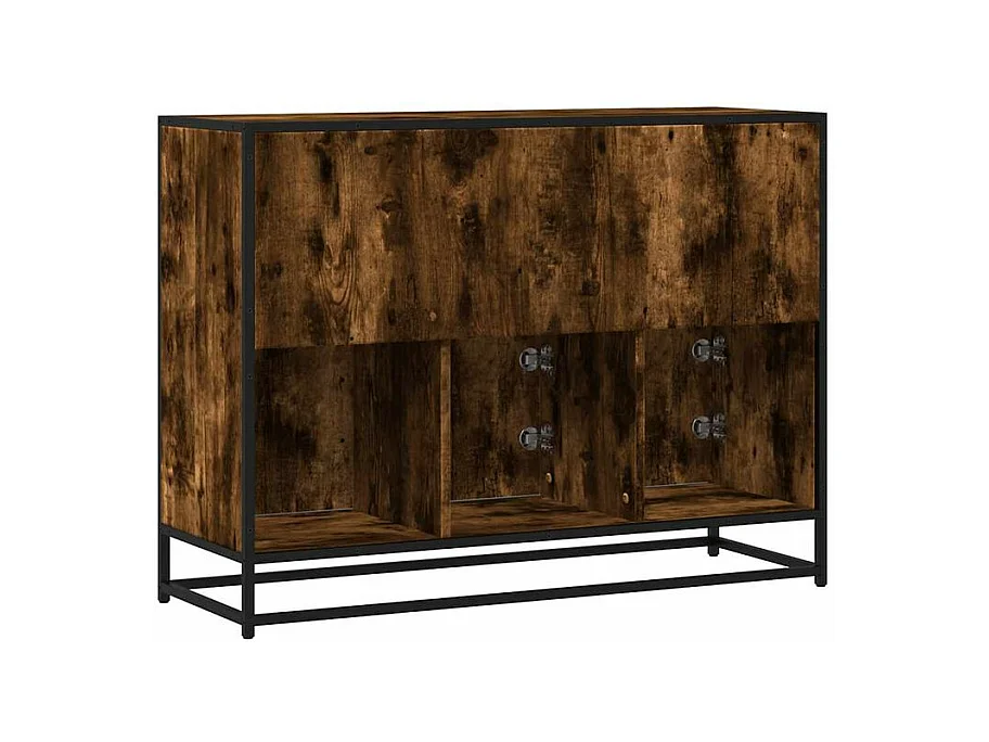 Buffet chêne fumé 100x35x76 bois d'ingénierie