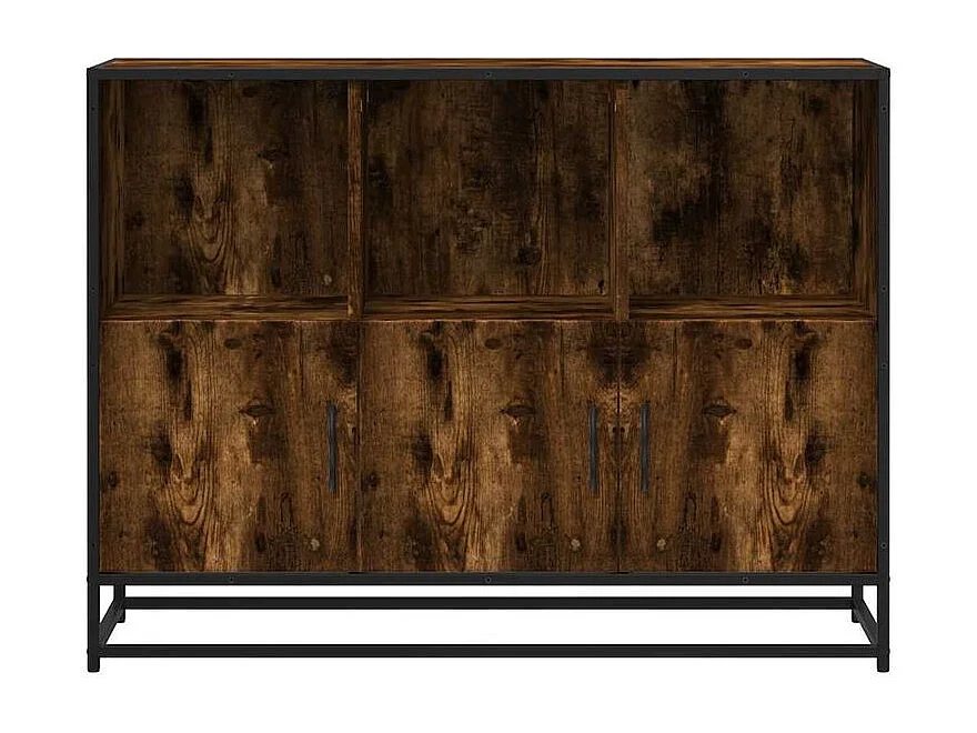 Buffet chêne fumé 100x35x76 bois d'ingénierie