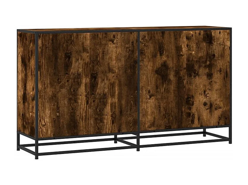 Buffet chêne fumé 134x35x76 bois d'ingénierie