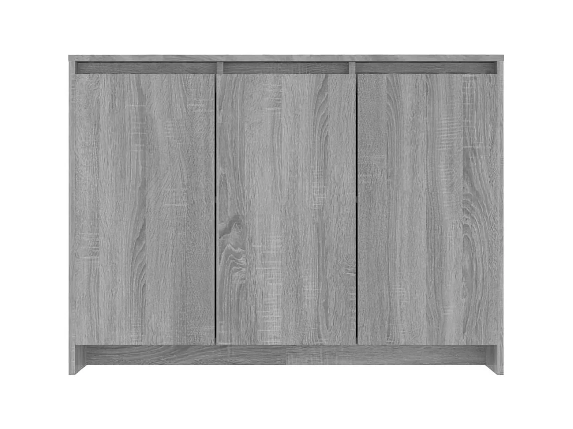 Petit buffet 3 portes 102cm – Modèle Kaola-Couleur Chêne gris