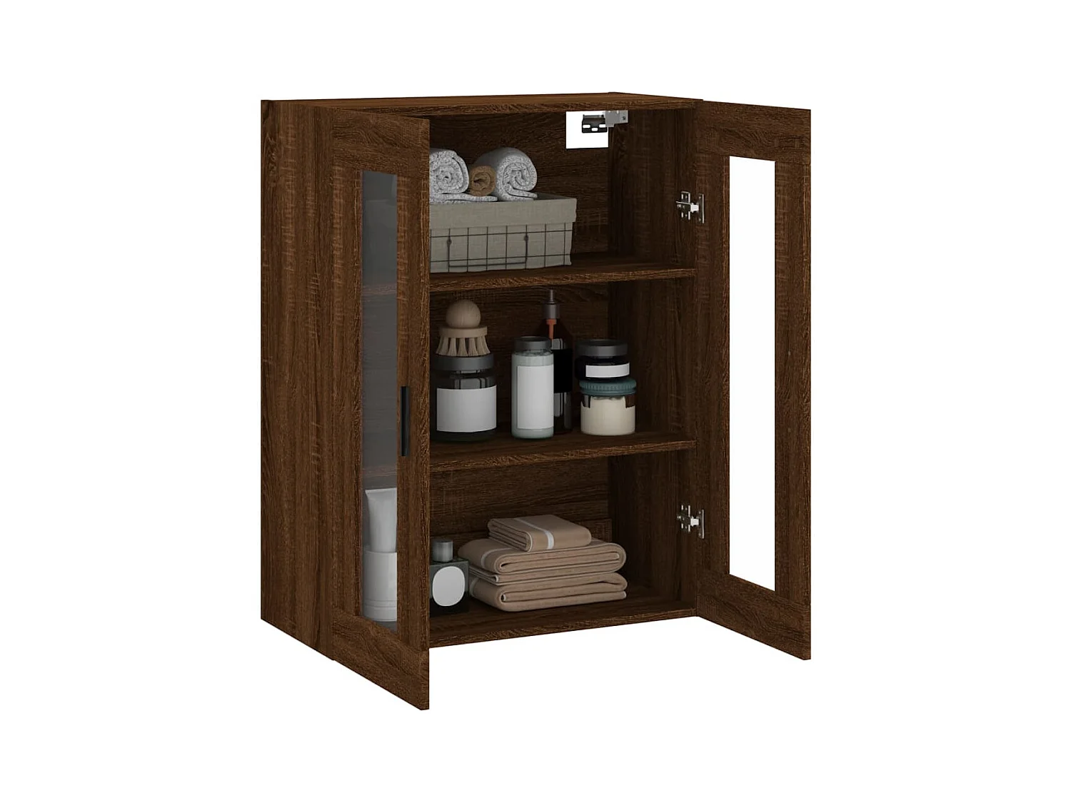 Armoire murale chêne marron 69,5x34x90