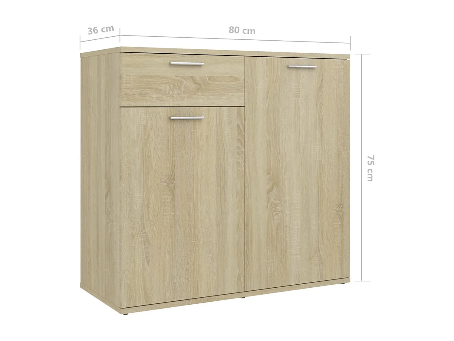 Buffet Chêne sonoma 160x36x75 2