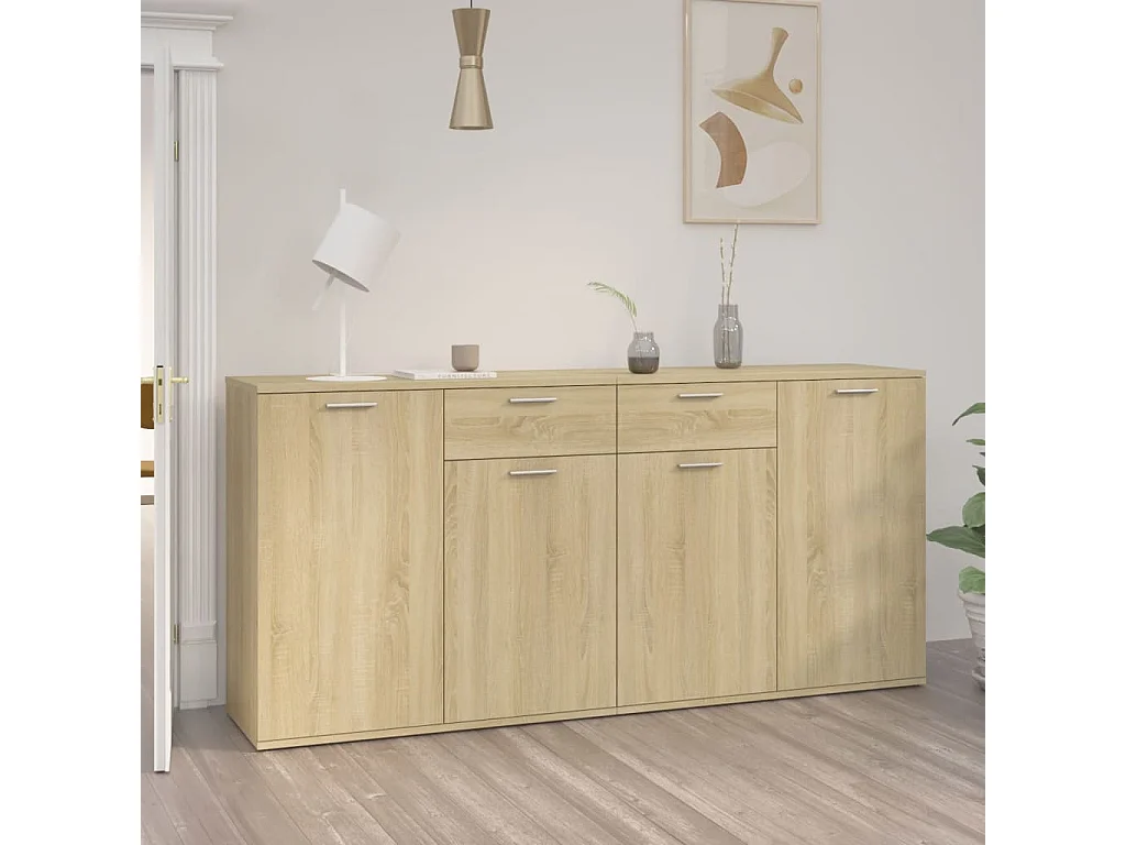 Buffet Chêne sonoma 160x36x75 2