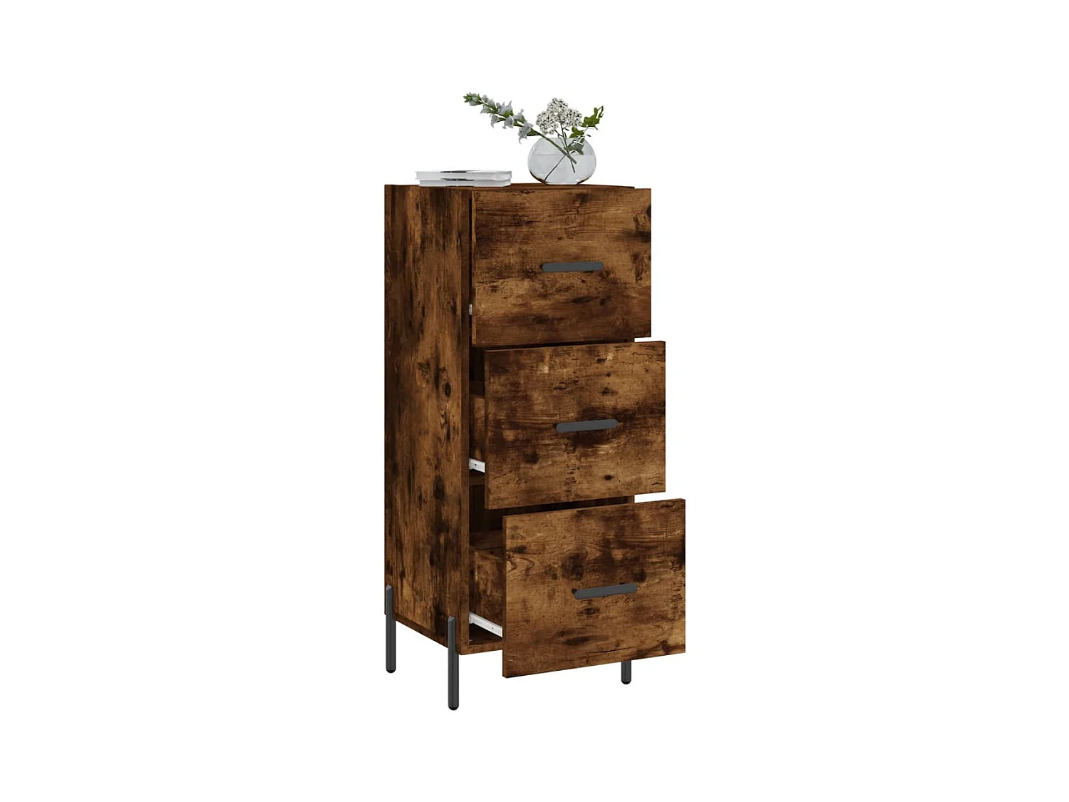 Buffet Chêne fumé 34,5x34x90 Bois d'ingénierie