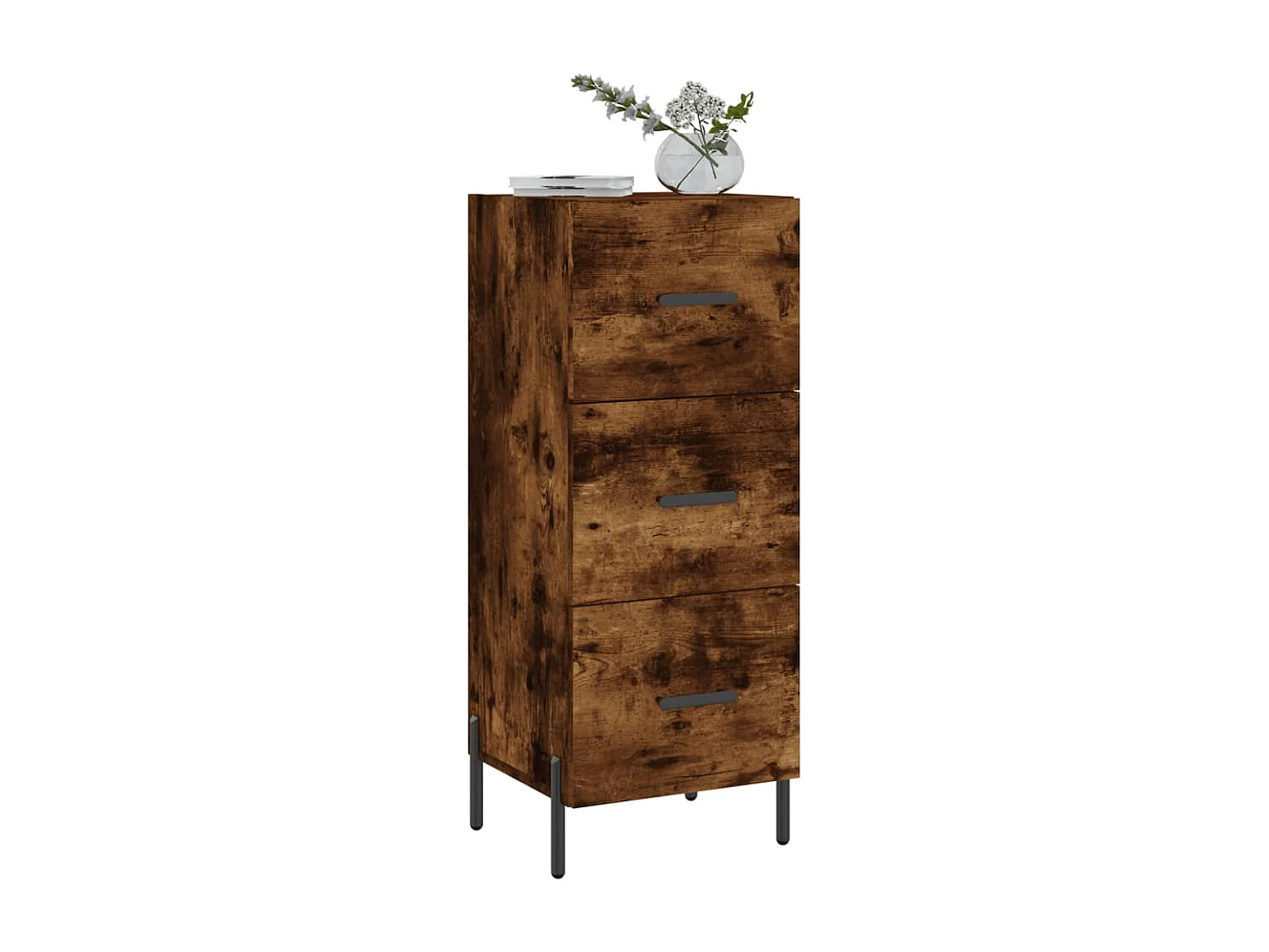 Buffet Chêne fumé 34,5x34x90 Bois d'ingénierie