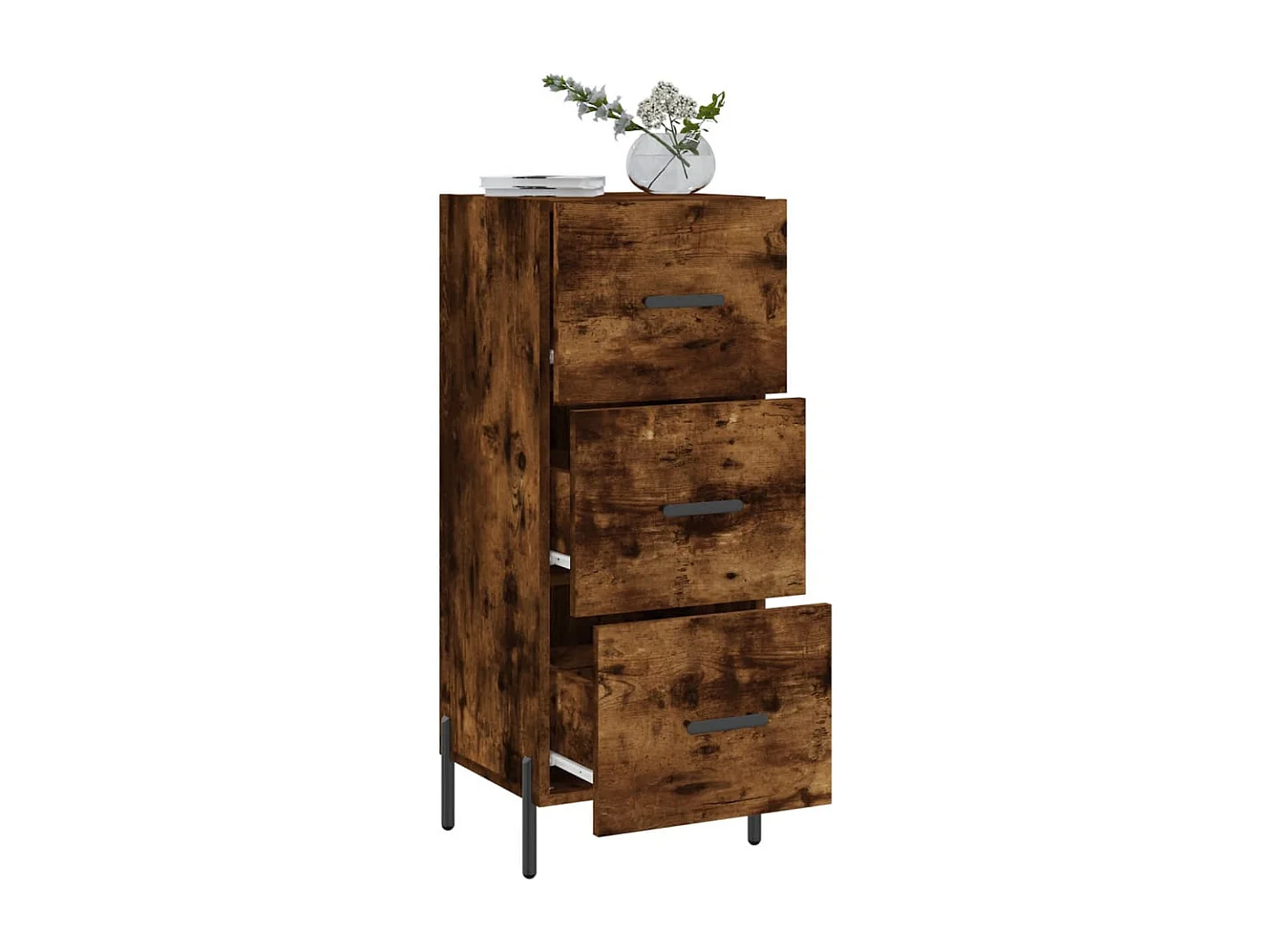 Buffet Chêne fumé 34,5x34x90 Bois d'ingénierie