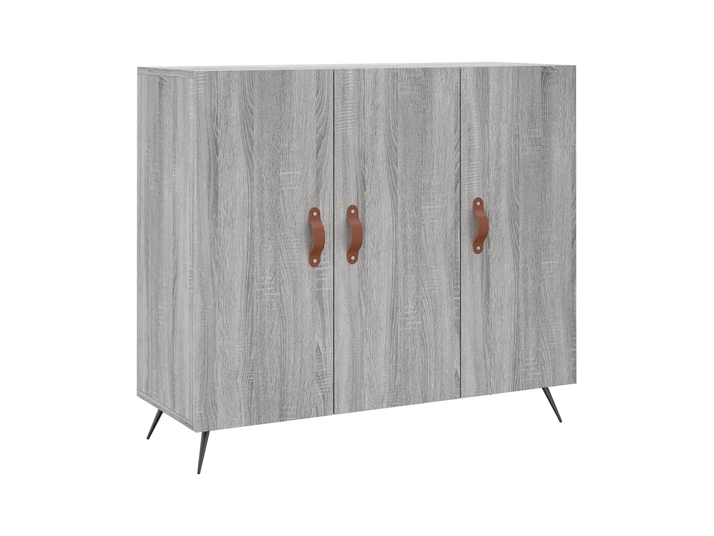 Buffet sonoma gris 90x34x80 bois d'ingénierie