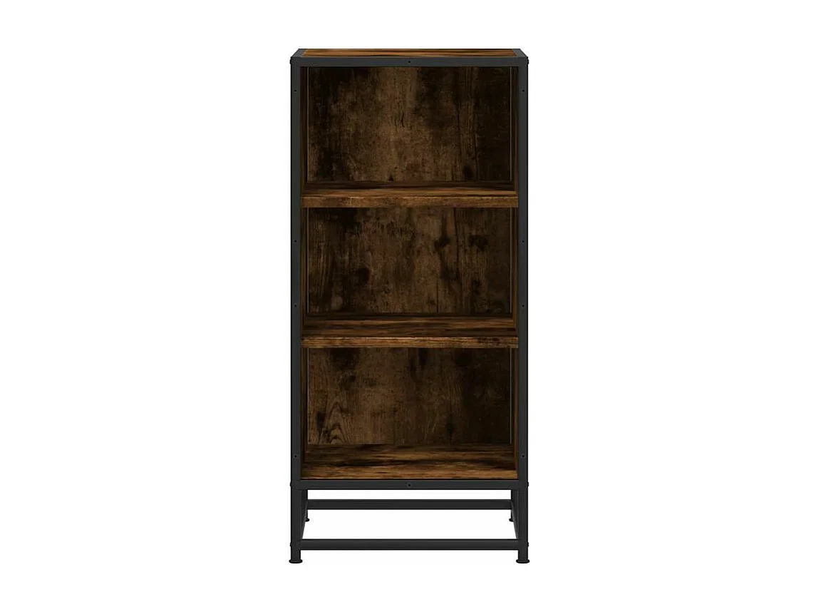 Buffet chêne fumé 35,5x35x76 bois d'ingénierie et métal