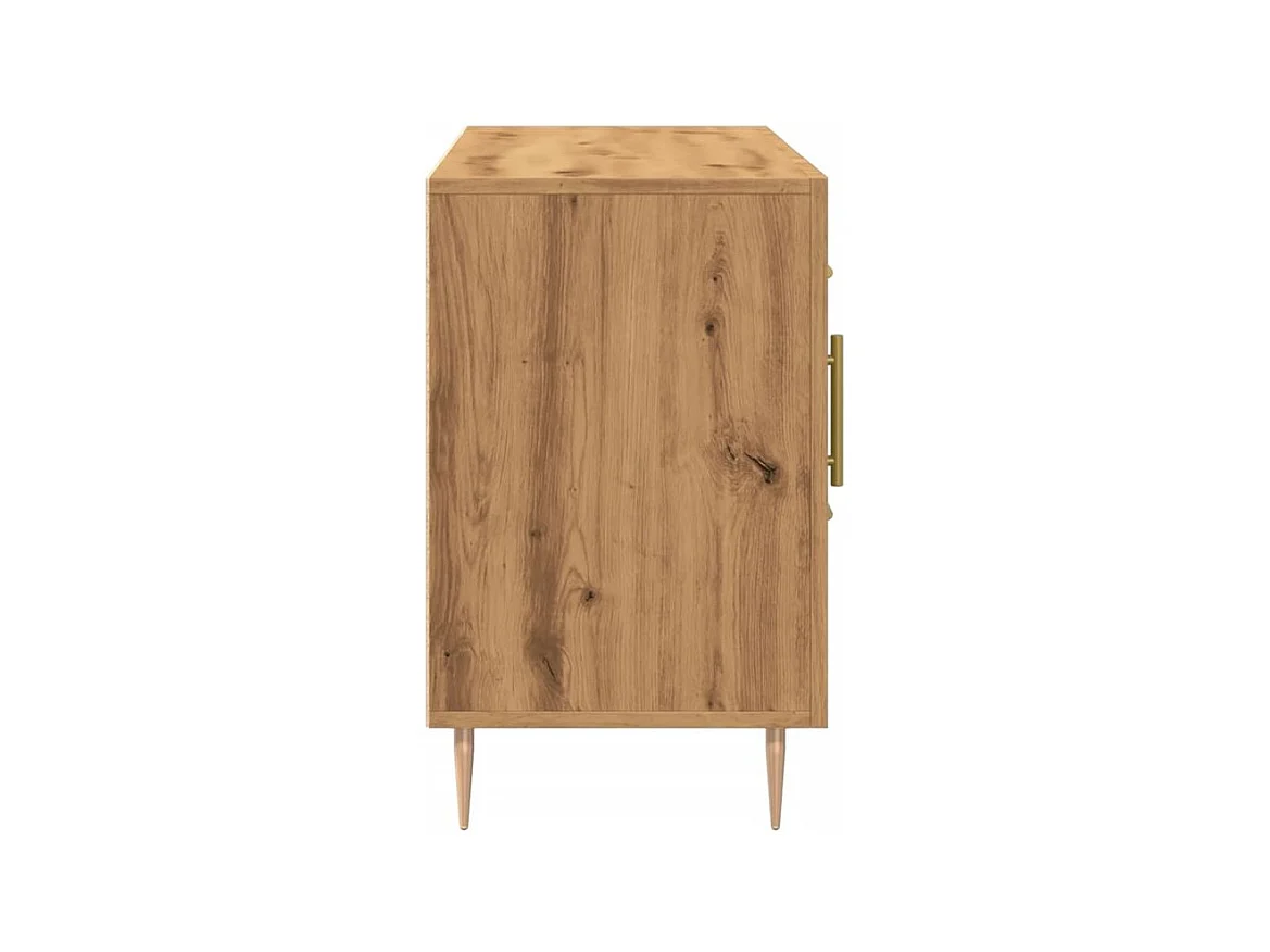 Buffet chêne artisanal 100x36x60 bois d'ingénierie