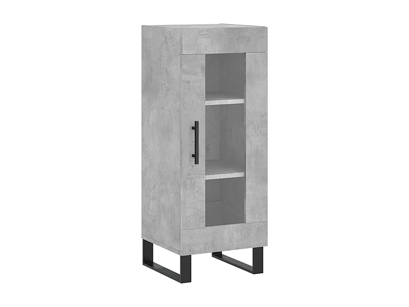 Buffet Gris béton 34,5x34x90 Bois d'ingénierie
