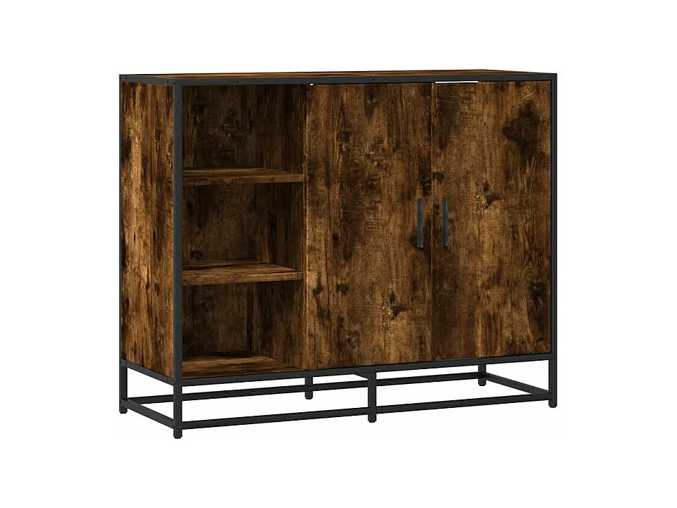 Buffet chêne fumé 92x35x76 bois d'ingénierie