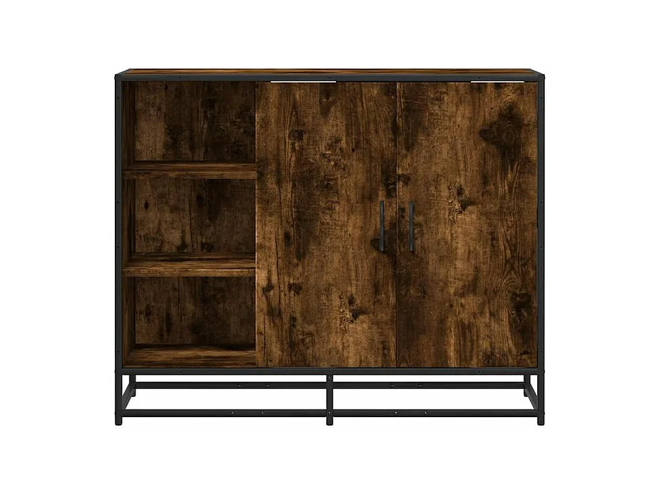 Buffet chêne fumé 92x35x76 bois d'ingénierie