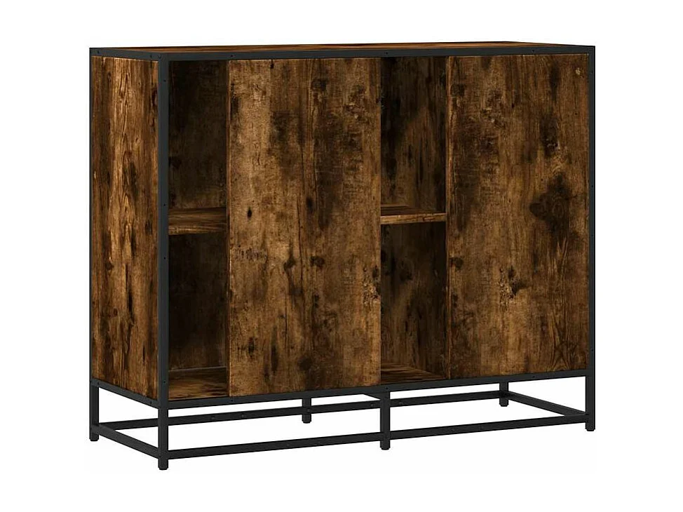 Buffet chêne fumé 92x35x76 bois d'ingénierie