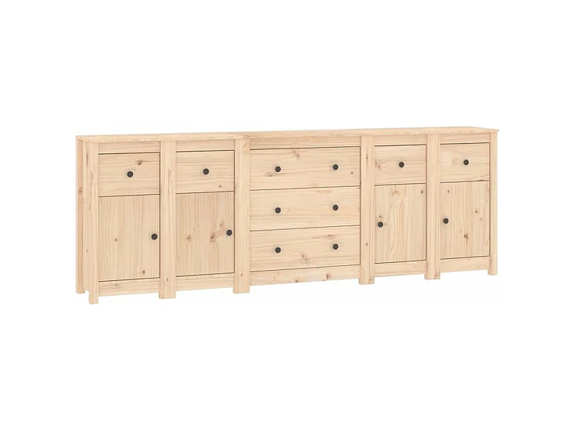 Buffet 230x35x80 Bois massif de pin