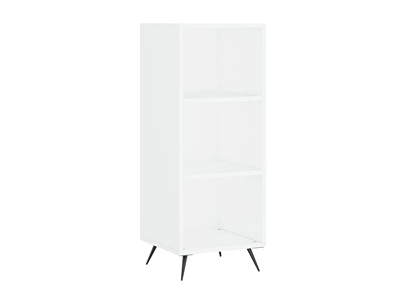 Armoire à étagères blanc 34,5x32,5x90 bois d'ingénierie