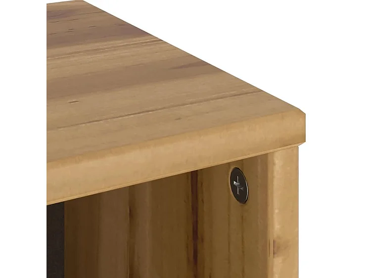 Armoire latérale avec tiroirs ODDA 40x24x79 bois massif pin