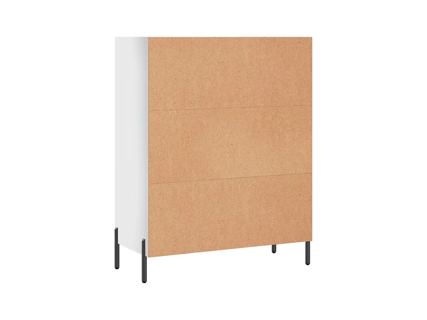 Armoire à étagères blanc brillant 69,5x32,5x90