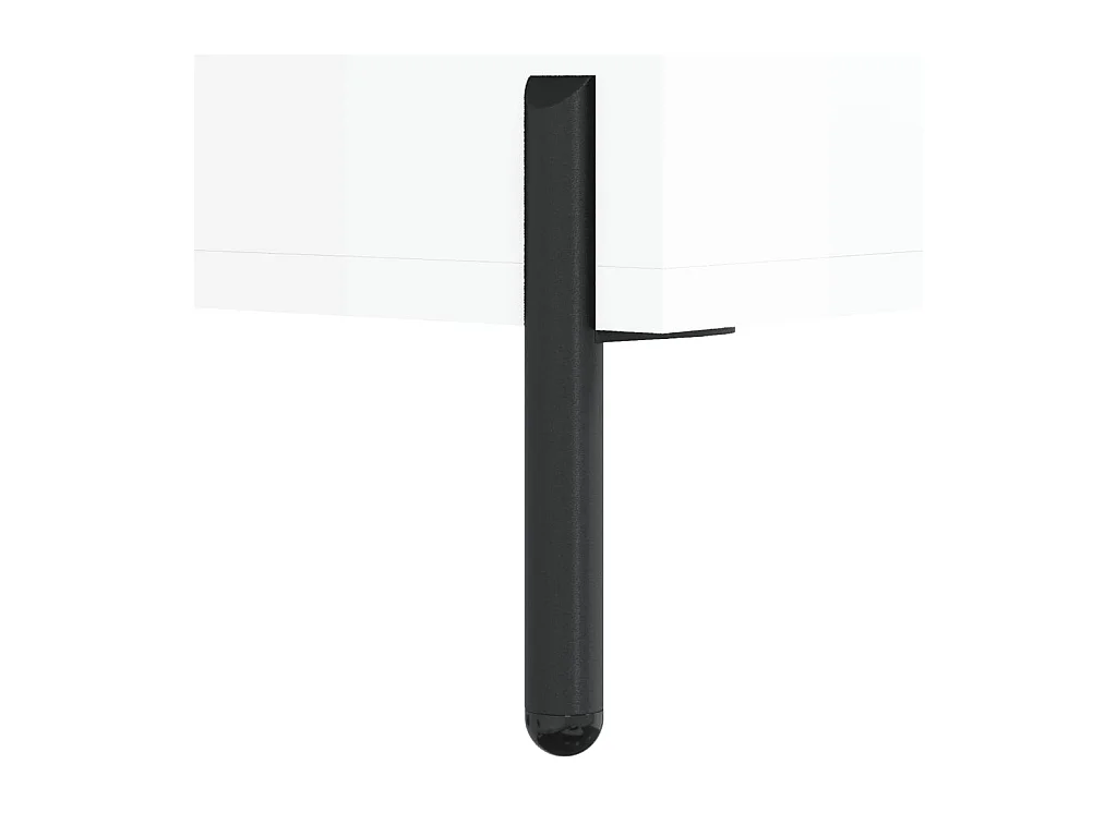 Armoire à étagères blanc brillant 69,5x32,5x90